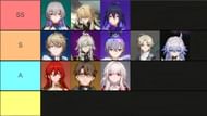 5-star character tier list in Honkai Star Rail 1.1 (Image via HoYoverse and Tiermaker)